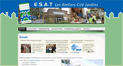 Desktop Screenshot of esatcitejardins.fr