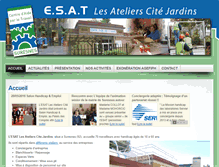 Tablet Screenshot of esatcitejardins.fr